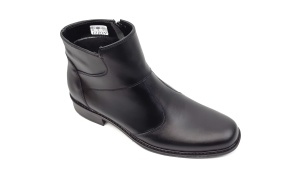 Marimea 44 Ghete barbati elegante, din piele naturala, cu fermoar, imblanite - GB23N - Img 2