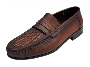 Mocasini barbatesti din piele naturala de culoare neagra GKR15N - Img 2