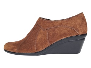 Oferta 37 Botine dama din piele naturala intoarsa Maro Brun cu platforme de 5 cm - Mira Velur - Img 2