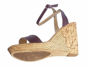 Oferta marimea 35 Sandale dama din piele naturala culoare maro toc 10cm LS415M - Img 6