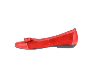 OFERTA marimea 36 - Balerini dama casual din piele naturala in combinatie cu piele intoarsa - Made in Romania LZENARR - Img 4