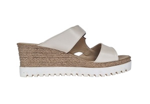 Oferta marimea 37 Papuci dama, de vara, din piele naturala cu platforme de 7cm, LPAPUCMBEJ - Img 7
