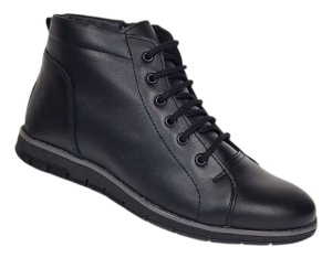 Oferta Marimea 38 Ghete barbatesti casual din piele naturala cun siret si fermoar LGS2021SIRN - Img 5