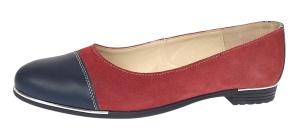 Oferta marimea 39 Balerini dama casual din piele naturala Grena - Bleumarin LRUTBLVIS - Img 7