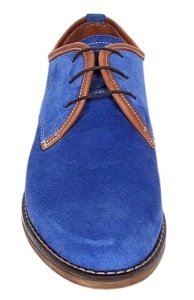 Oferta Marimea 39 Pantofi barbati casual din piele naturala intoarsa Albastru LPRAMFBLUE - Img 6