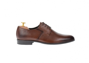OFERTA MARIMEA 39 - Pantofi barbati eleganti din piele naturala maro, LROSETYM - Img 4