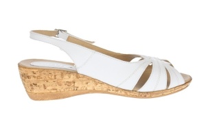 OFERTA MARIMEA 39 - Sandale dama, din piele naturala, alb, cu platforma de 4cm - LS52A - Img 4