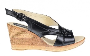 Oferta marimea 39 Sandale dama din piele naturala cu platforme LS10N - Img 3