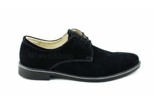 OFERTA MARIMEA 40, 41 - Pantofi barbati casual - eleganti din piele naturala intoarsa - L855NVEL