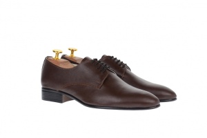 Oferta marimea 40, Pantofi barbati eleganti din piele naturala de culoare maro LNIC211M - Img 4