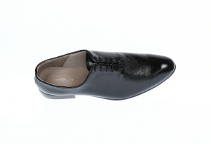 Oferta marimea 41, 44 - Pantofi barbati eleganti negri, din piele naturala lacuita, LMOD1LACSIF - Img 5