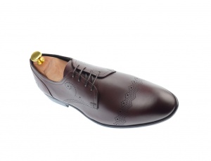 OFERTA MARIMEA 41 - Pantofi barbati eleganti, cu siret, din piele naturala visinie - L700VISINIU - Img 4