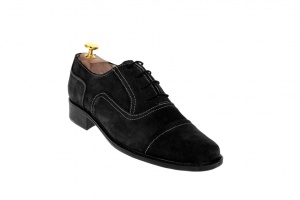 Oferta marimea 41, pantofi barbati eleganti din piele naturala intoarsa LP32NVEL