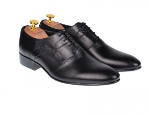 OFERTA MARIMEA 42 - Pantofi Barbati Office, Eleganti, din Piele Naturala, Negru, CIUCALETI SHOES - Img 3