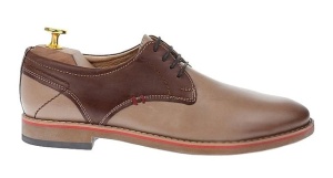 Oferta Marimea 43 Pantofi barbati casual din piele naturala Bej - Maro SIR GKR - Img 6