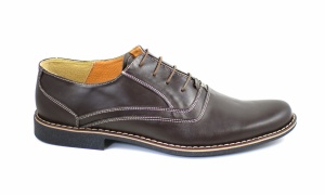 Oferta marimea 43 - Pantofi barbati eleganti din piele naturala, culoare maro - LP37M - Img 5