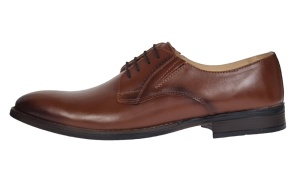 Oferta marimea 44 - Pantofi eleganti pentru barbati, piele naturala maro - 996M - Img 2
