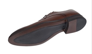 Oferta marimea 44 - Pantofi eleganti pentru barbati, piele naturala maro - 996M - Img 12