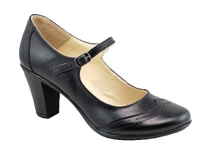 Oferta Pantofi dama eleganti din piele naturala cu toc de 7 cm - LP104NBOX Marimea 38