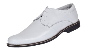 Pantofi albi barbati casual din piele naturala, Alb PAABOX - Img 2