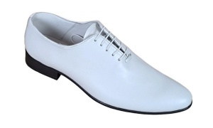 Pantofi barbati, albi, eleganti, din piele naturala box - MOD1ALBBOX - Img 9