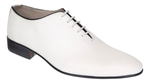 Pantofi barbati albi eleganti din piele naturala Elion - 024AN