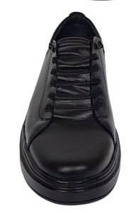 Pantofi barbati casual din piele naturala AK Negru GKR96N - Img 7