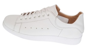 Pantofi barbati casual din piele naturala Alb GKR2023A - Img 3