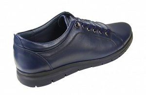 Pantofi barbati casual, din piele naturala, albastru, TIPOBLUE - Img 2