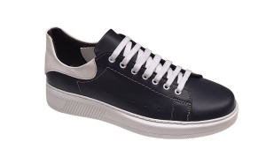 Pantofi barbati casual din piele naturala, Bleumarin - Alb, GKR-COMBAT-2N - Img 3