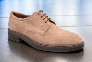 Pantofi barbati casual din piele naturala intoarsa Bej ALEXANDER 23