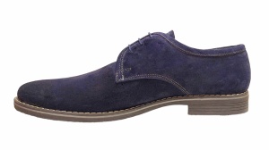 Pantofi barbati casual din piele naturala intoarsa, bleumarin 336BLM - Img 3
