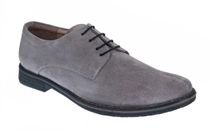Pantofi barbati casual din piele naturala intoarsa - Model Gri PAGRIVEL4