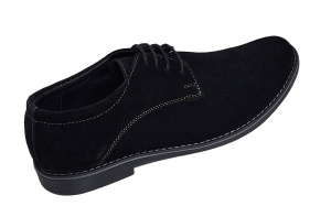 Pantofi barbati casual din piele naturala intoarsa - Model Negru VELN - Img 4