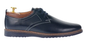 Pantofi barbati casual din piele naturala - Model bleumarin L330BLM - Img 4