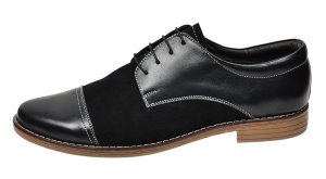 Pantofi barbati casual din piele naturala - Model Mario 1 Negru - Img 4