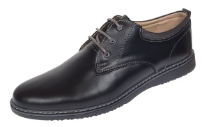 Pantofi barbati casual din piele naturala Negru GKR30N - Img 7