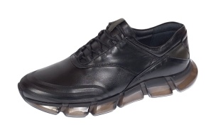 Pantofi barbati casual din piele naturala, negru, Zidan SIR121N - Img 9