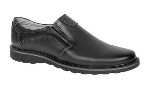 Pantofi barbati casual din piele naturala talpa sport fara inchidere GKR480EN