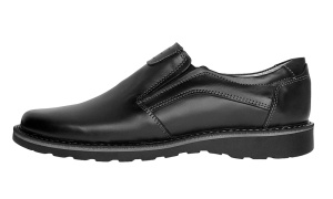 Pantofi barbati casual din piele naturala talpa sport fara inchidere GKR480EN - Img 3