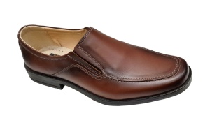 Pantofi barbati casual maro din piele naturala fara siret GKR48M - Img 5