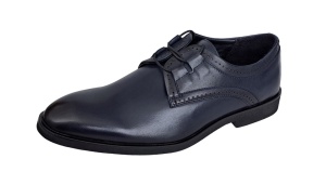 Pantofi barbati din piele naturala bleumarin Alexander 177 - Img 3