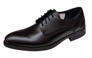 Pantofi barbati elegant din piele naturala - Negru 990N - Img 3