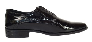 Pantofi barbati eleganti din piele naturala – Negru Lac Marimea 39, 40 - Img 4