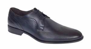 Pantofi barbati eleganti din piele naturala Bleumarin 020BL - Img 10