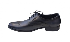 Pantofi barbati eleganti, din piele naturala, Bleumarin, CIUCALETI SHOES - TEST27 - Img 2
