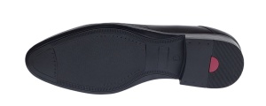 Pantofi barbati eleganti din piele naturala cu siret SIR015 Negru - Img 4