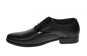 Pantofi barbati eleganti, din piele naturala, cu suvite lac - STEFINPF - Img 3