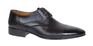 Pantofi barbati eleganti din piele naturala cu varf lacuit 016BXNL - Img 4