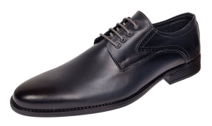 Pantofi barbati eleganti din piele naturala de culoare bleumarin Zidan 819 - Img 3